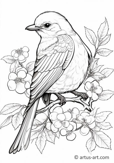 Awesome Mockingbird Coloring Page